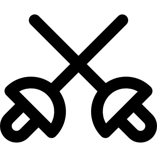 esgrima Basic Rounded Lineal icono