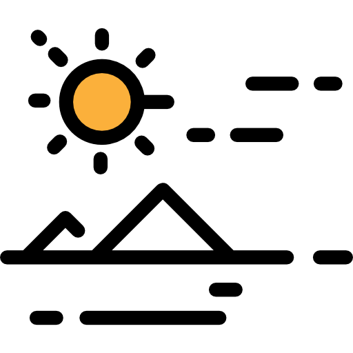山 Detailed Rounded Lineal color icon