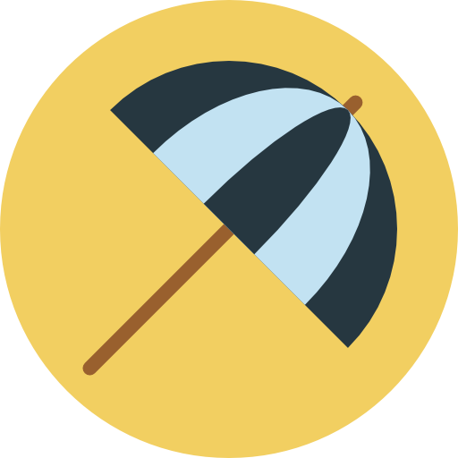 Umbrella Pixel Perfect Flat icon