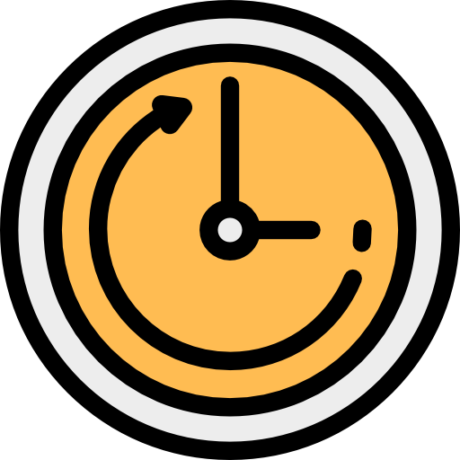 Time left Detailed Rounded Lineal color icon