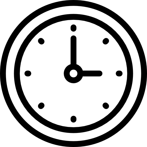 Часы Detailed Rounded Lineal иконка
