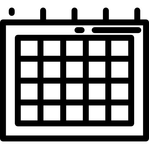Calendar Detailed Rounded Lineal icon