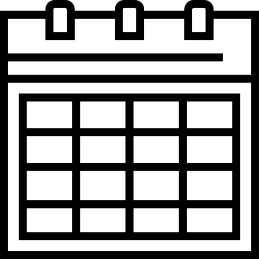 カレンダー Detailed Straight Lineal icon