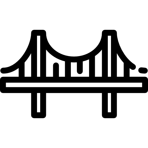 Bridge Detailed Rounded Lineal icon