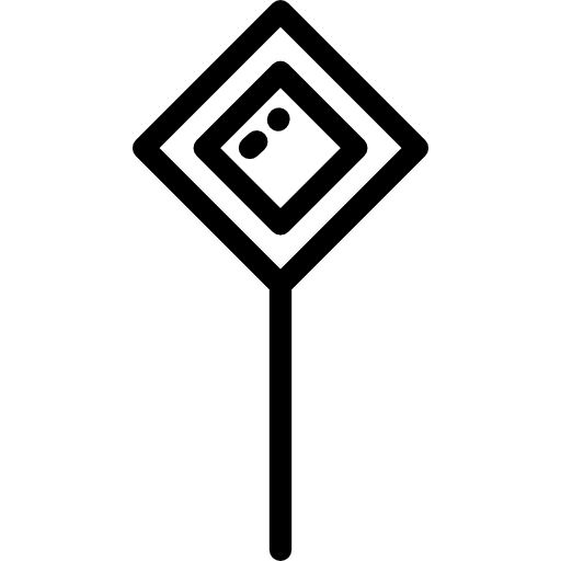 panneau de signalisation Detailed Rounded Lineal Icône
