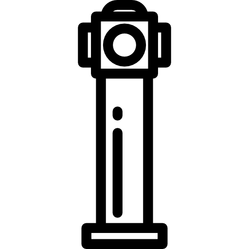 boca de incendio Detailed Rounded Lineal icono