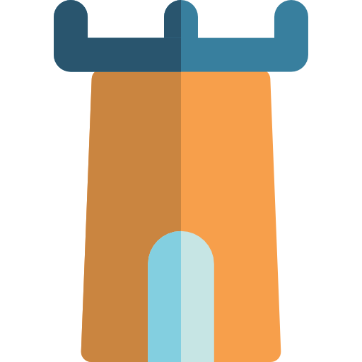 Tower Basic Rounded Flat icon