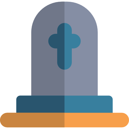 Cementery Basic Rounded Flat icon