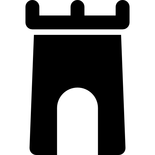 torre Basic Rounded Filled icona