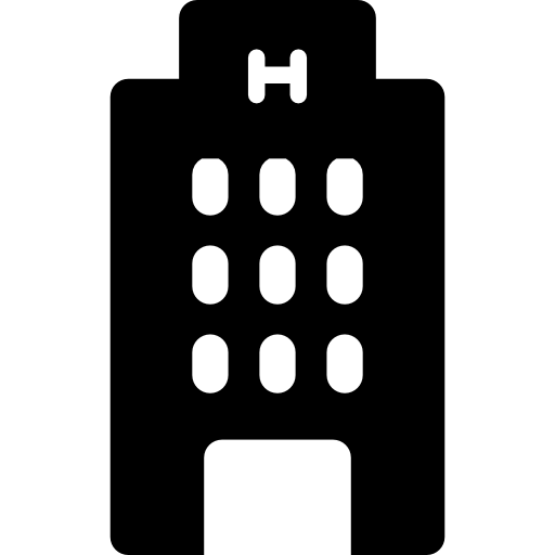 hotel Basic Rounded Filled ikona