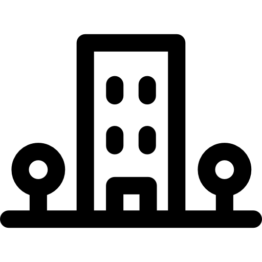 建物 Basic Rounded Lineal icon