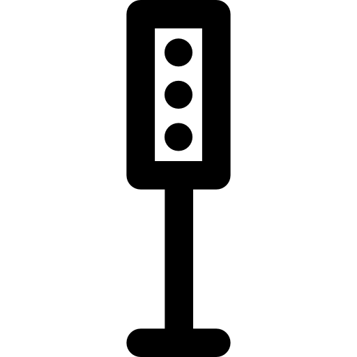 semáforo Basic Rounded Lineal icono