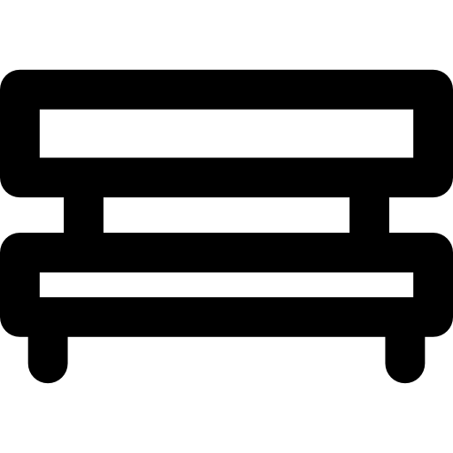 Bench Basic Rounded Lineal icon