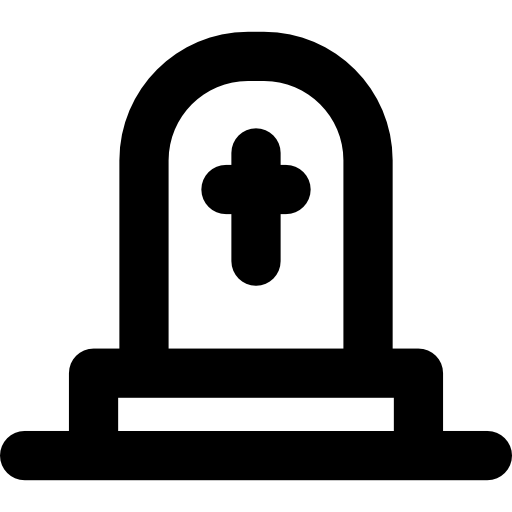 cmentarz Basic Rounded Lineal ikona