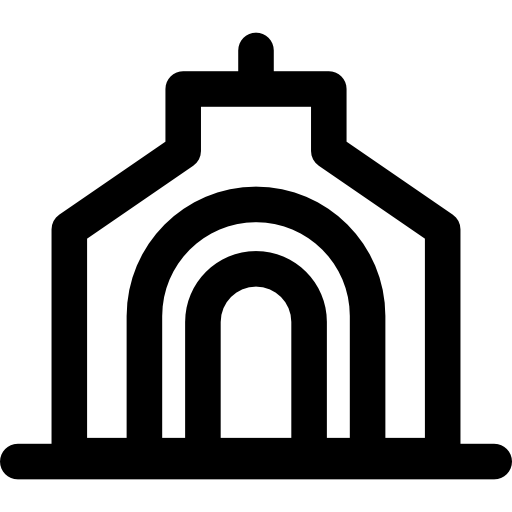 edificio Basic Rounded Lineal icona