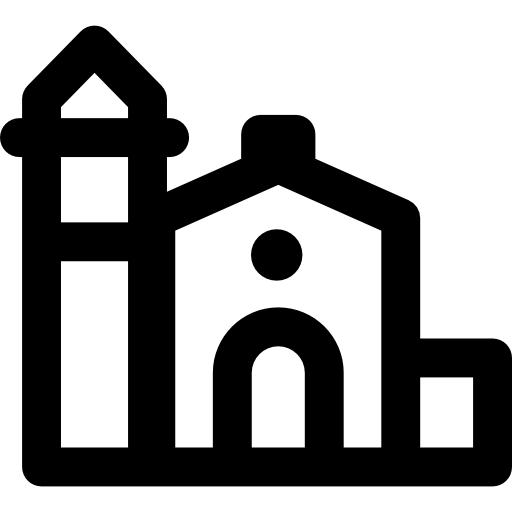 igreja Basic Rounded Lineal Ícone