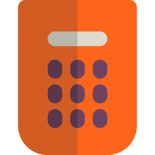 taschenrechner Basic Rounded Flat icon