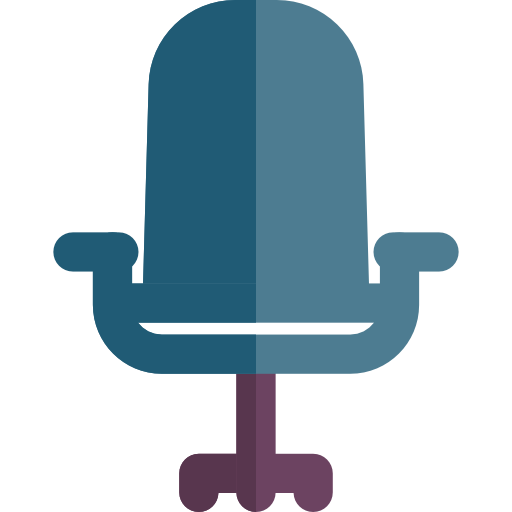 bürostuhl Basic Rounded Flat icon