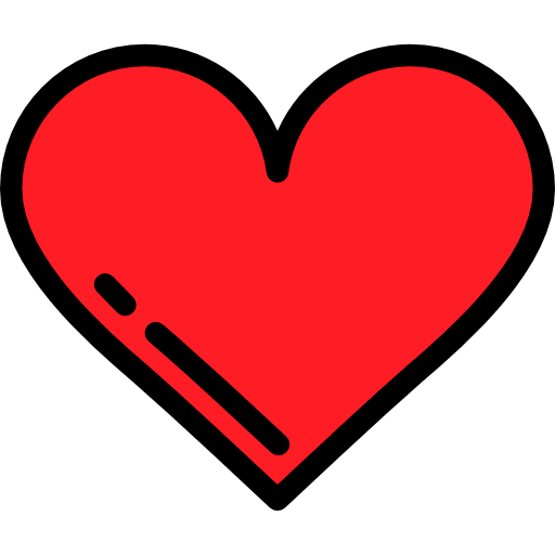 Heart Detailed Rounded Lineal color icon