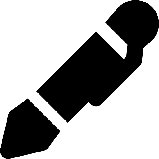 Fountain pen Basic Rounded Filled icon
