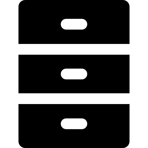 서류 캐비넷 Basic Rounded Filled icon