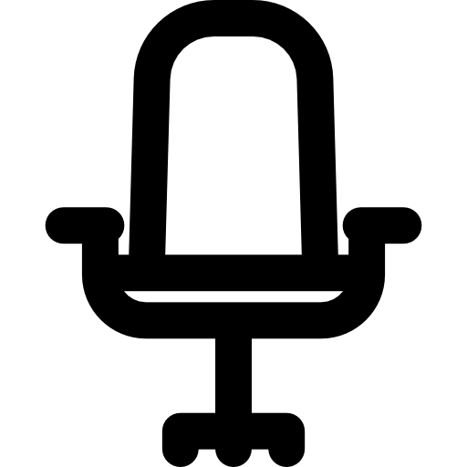 silla de oficina Basic Rounded Lineal icono