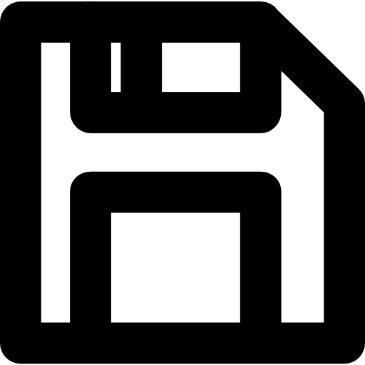 diskette Basic Rounded Lineal icon