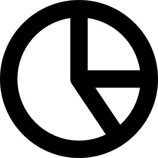 diagramme circulaire Basic Rounded Lineal Icône