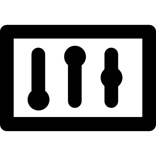 instellingen Basic Rounded Lineal icoon