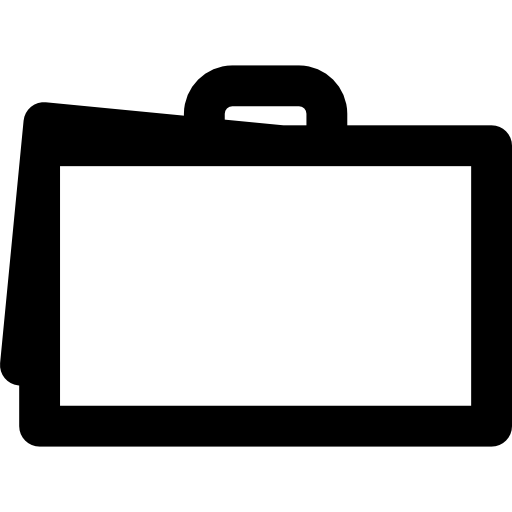 portafolio Basic Rounded Lineal icono