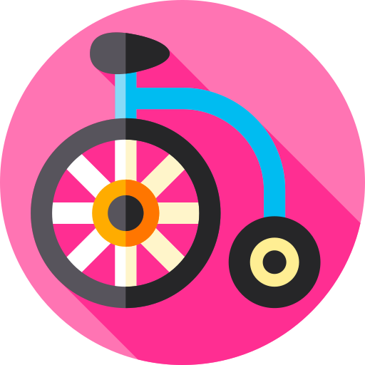 Penny farthing Flat Circular Flat icon