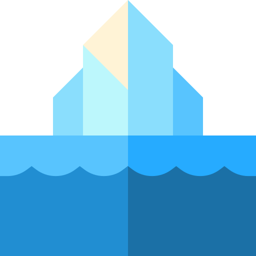 氷山 Basic Straight Flat icon