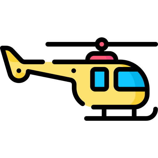 Вертолет Special Lineal color иконка