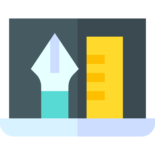 Diseño gráfico Basic Straight Flat icono