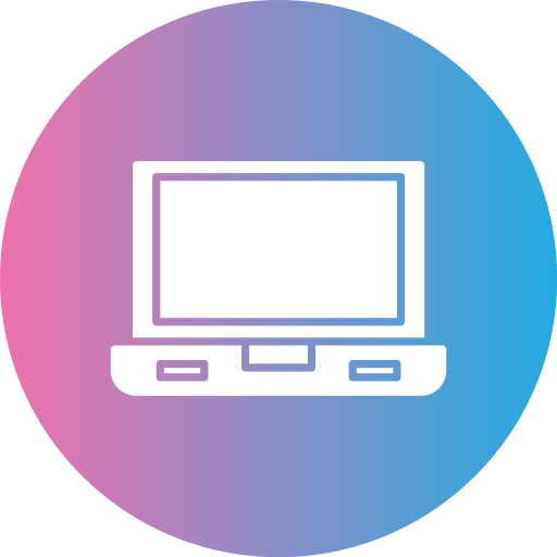pantalla de computadora portátil Generic gradient fill icono