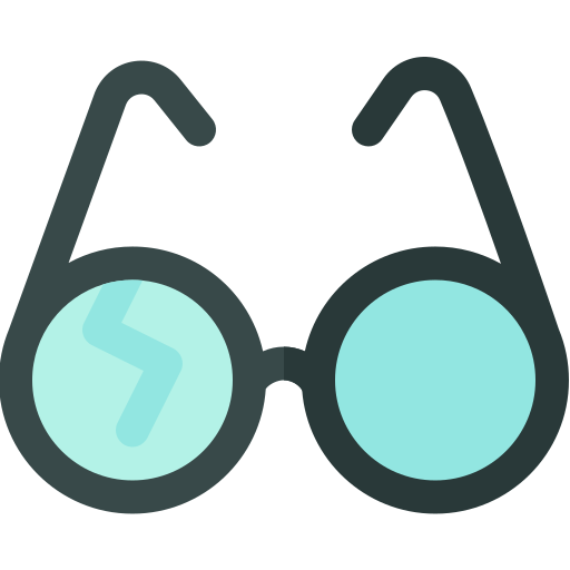 Glasses Basic Rounded Flat icon