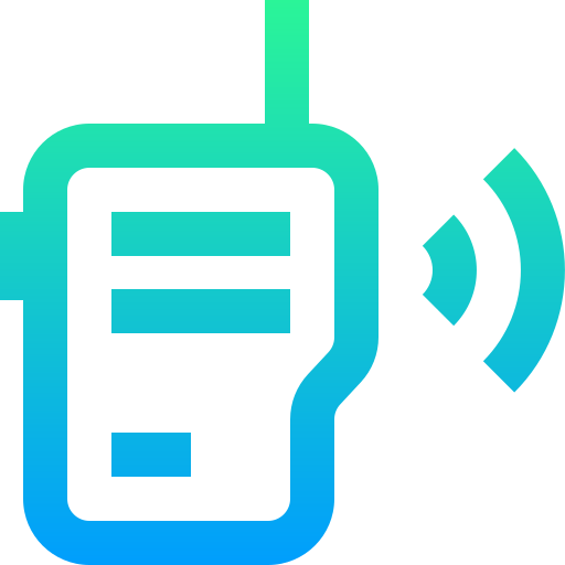 walkie-talkie Super Basic Straight Gradient icon