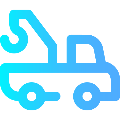 Tow truck Super Basic Omission Gradient icon