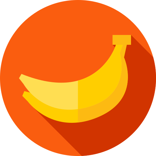 バナナ Flat Circular Flat icon