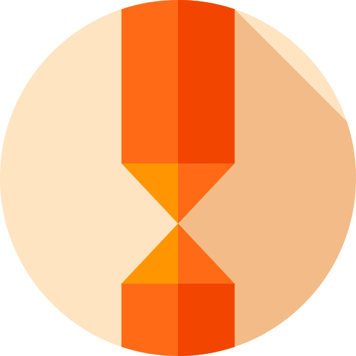 Cortar Flat Circular Flat icono