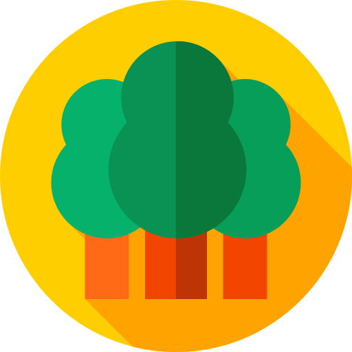 árboles Flat Circular Flat icono