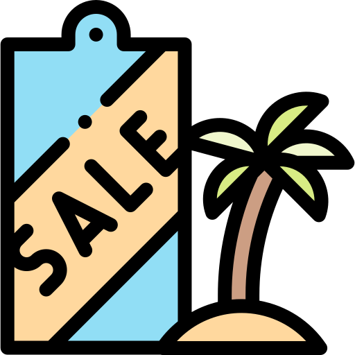 Summer sale Detailed Rounded Lineal color icon