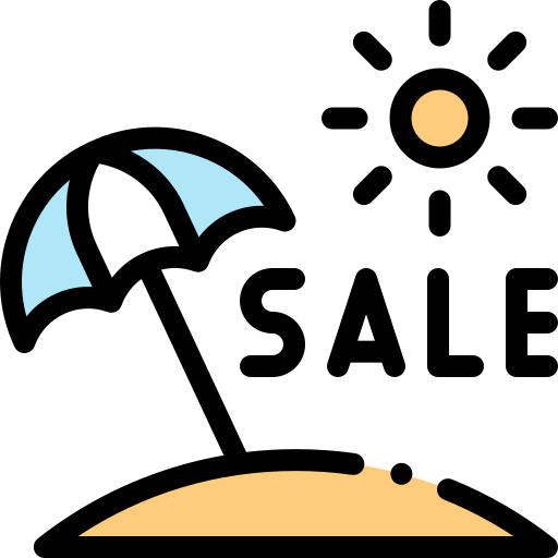 サマーセール Detailed Rounded Lineal color icon