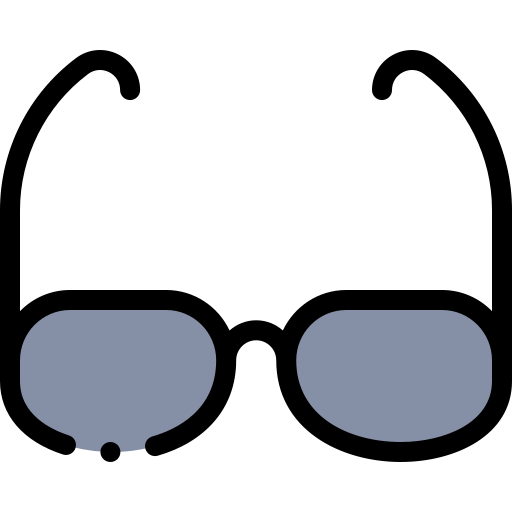 sonnenbrille Detailed Rounded Lineal color icon