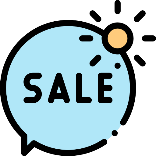 Sale Detailed Rounded Lineal color icon