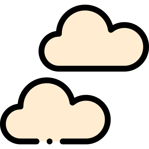 wolken Detailed Rounded Lineal color icon