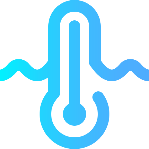 Water temperature Super Basic Omission Gradient icon