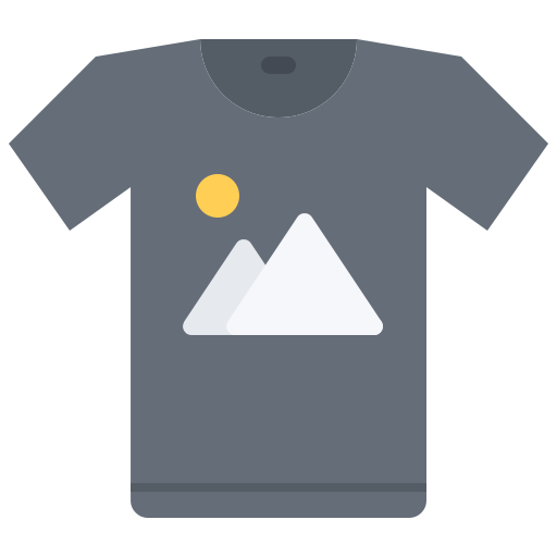 t-shirt Coloring Flat icon