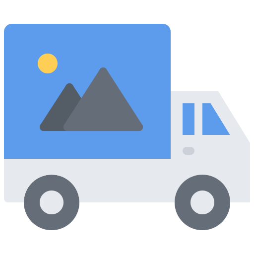 lkw Coloring Flat icon