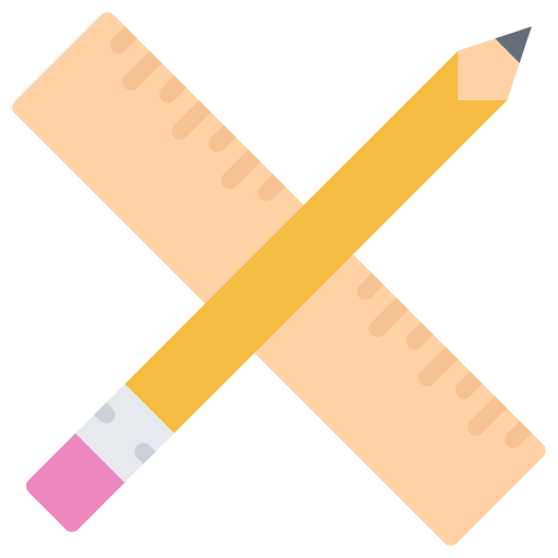 Pencil Coloring Flat icon